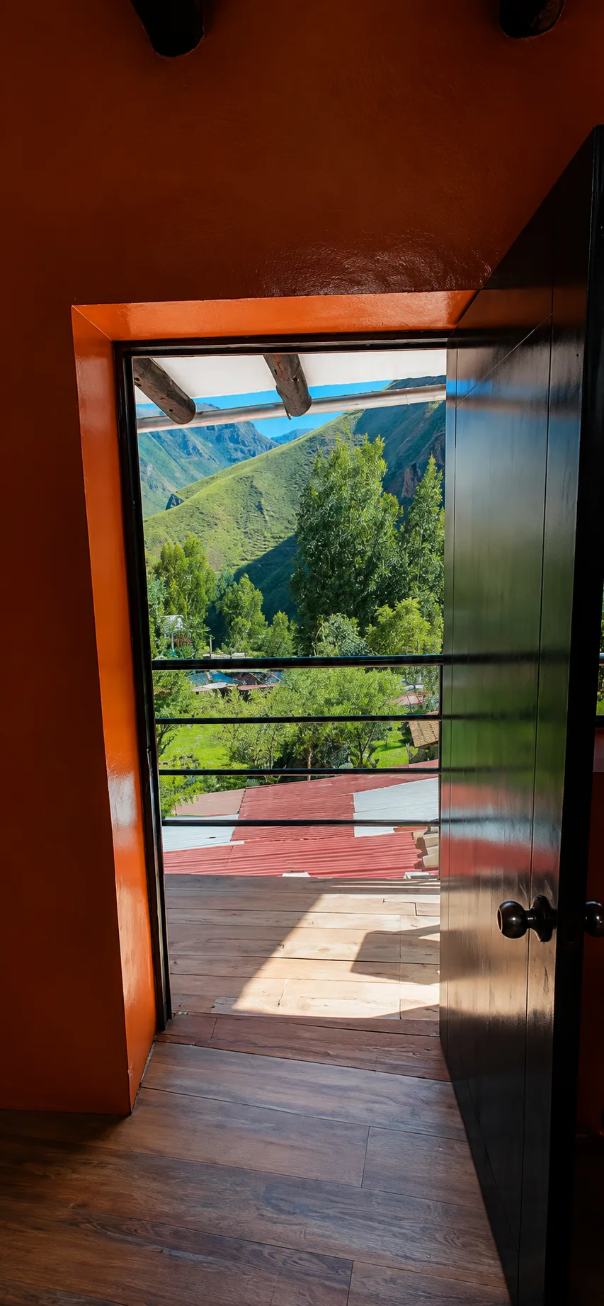 Salida al balcón con vista
